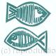 2 FISHY | | 10 x 10cm | Linocuts 2 FISHY