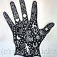 GOOD FORTUNE HAND | | 25 x 35cm | Linocut GOOD FORTUNE HAND