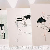 The Older Boys Book of Mathematical Curves 2 - screen print hand bound book